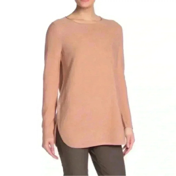 Eileen Fisher round neck knit top sweater in abalo NWT - Picture 1 of 6